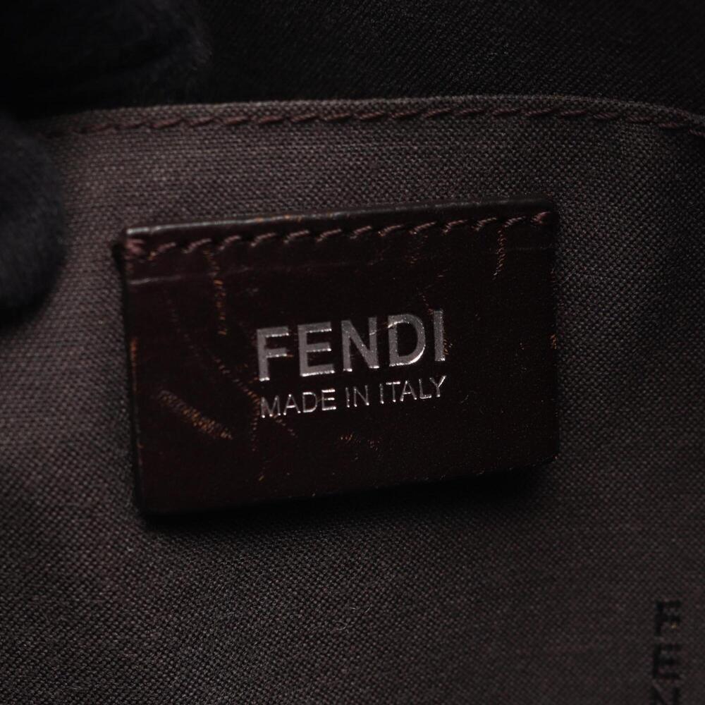 Fendi Zucca Shoulder Bag/Handbag, Coated Canvas Leather, Men's/Women's, Brown - Picture 4 of 9
